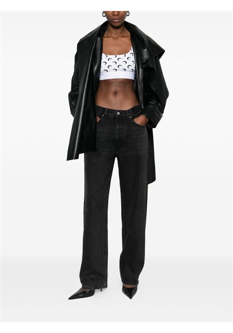 top sportivo moon printed jersey donna bianco MARINE SERRE | WUW055BCJER0001WH00